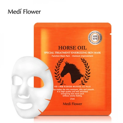 Маска интенсивная с лошадиным маслом (25мл) Medi Flower Special Treatment Energizing Mask Pack (horse oil) из категории  фото-1