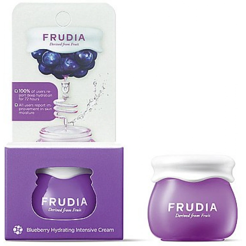 Главное фото интенсивно увлажняющий с черникой Миниатюра Frudia Blueberry Intensive Hydrating Cream mini 10 г из категории  