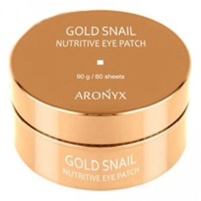 Гидрогелевые патчи для кожи вокруг глаз с муцином улитки и золотом Aronyx Gold Snail Nutritive Eye Patch 60шт 90 гр из категории Ступни фото-1