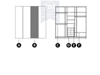 Шкаф с складными дверьми TDS-SH-015 из категории  фото-2