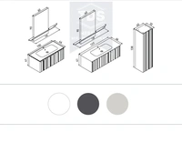 Комплект мебели для ванной Salina 100 см TDS-MDV-012 из категории фото-5