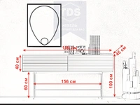 Консоль тумба в прихожую 185 см TDS-MDP-TK-012 из категории  фото-5