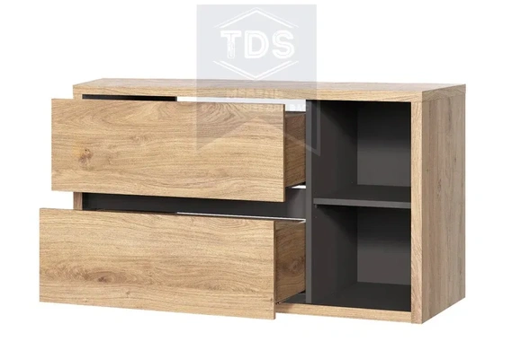 Комплект мебели для ванной Devi 100 см дуб, графит TDS-MDV-004 из категории  фото-2