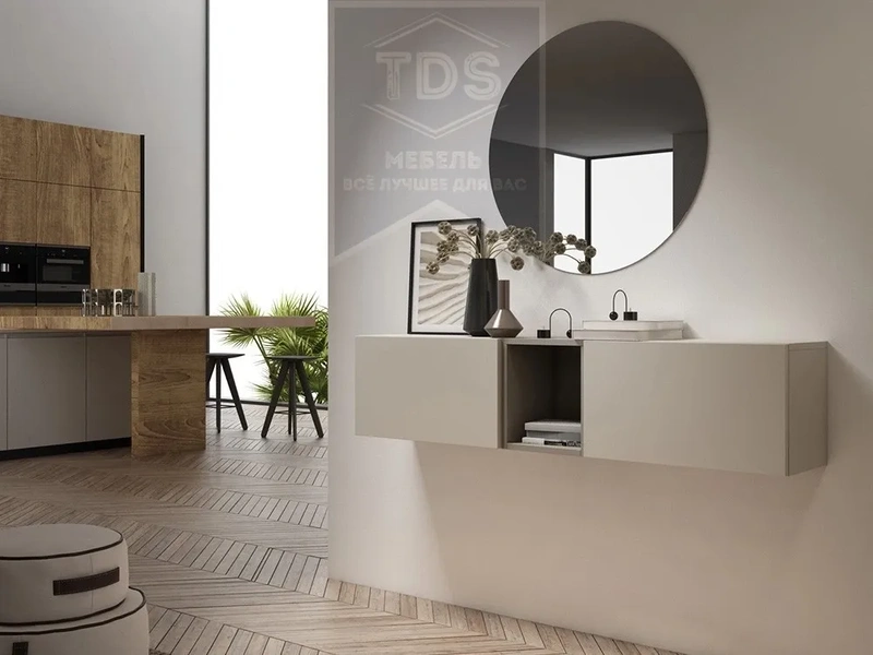 Главное фото Подвесная тумба консоль в прихожую 150 см TDS-MDP-TK-015 из категории  