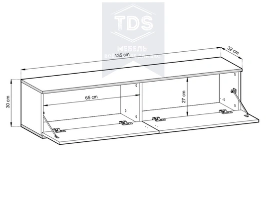 Тумба ТВ подвесная TDS-TK-018 из категории  фото-2