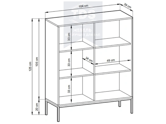 Комод лофт TDS-TK-017 из категории  фото-4