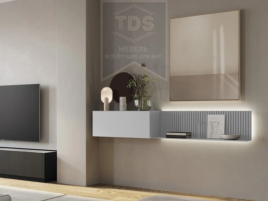 Купить подвесную тумбу консоль в прихожую 210 см от TDSmebel на сайте 24tds.ru