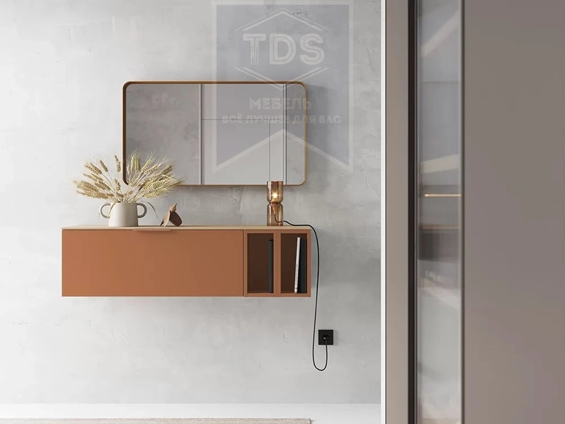 Главное фото Подвесная тумба консоль в прихожую 135 см TDS-MDP-TK-019 из категории  