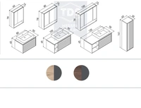 Комплект мебели для ванной Prato 80 см TDS-MDV-007 из категории  фото-4