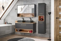 Комплект мебели для ванной 120 см Boro графит TDS-MDV-003 из категории  фото-1