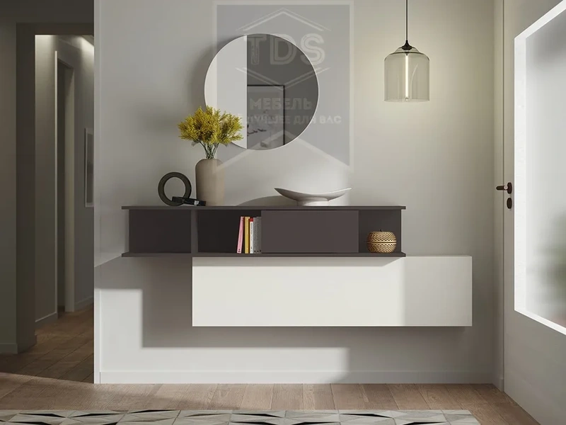 Главное фото Подвесная тумба консоль в прихожую 200 см TDS-MDP-TK-014 из категории  