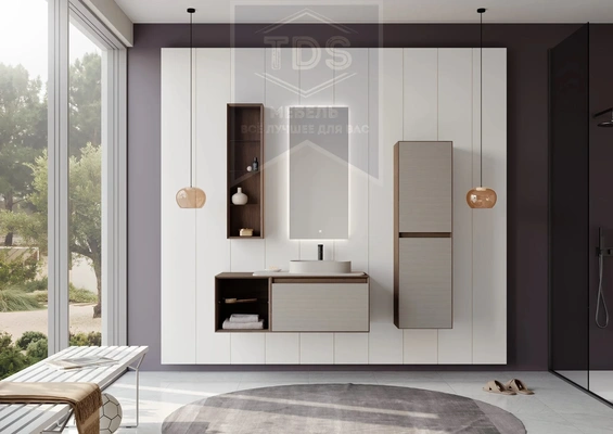 Комплект мебели для ванной Pacific 110 см TDS-MDV-010 из категории  фото-5