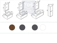 Комплект мебели для ванной Craft 80 см TDS-MDV-008 из категории  фото-4