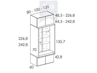 Шкаф в прихожую TDS-SH-027 из категории  фото-3