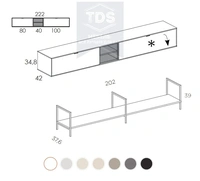 Тумба консоль в прихожую 220 см TDS-MDP-TK-001 из категории  фото-2