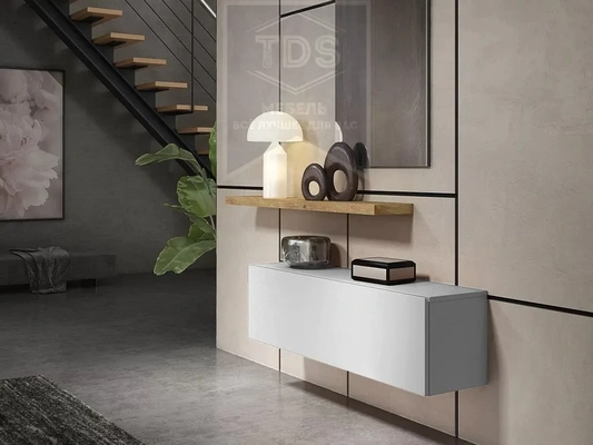 Купить подвесную тумбу консоль с полкой в прихожую 170 см от TDSmebel на сайте 24tds.ru