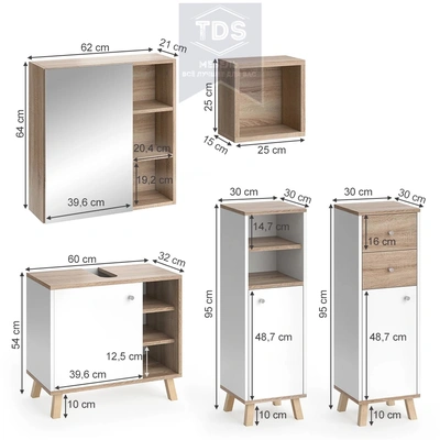 Комплект мебели для ванной TDS-MDV-018 из категории  фото-2