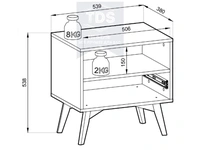 Прикроватная тумбочка TDS-TK-016 из категории  фото-5