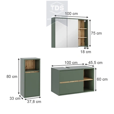 Комплект мебели для ванной TDS-MDV-016 из категории  фото-2