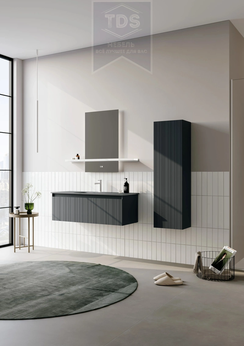 Главное фото Комплект мебели для ванной Salina 100 см TDS-MDV-012 из категории
