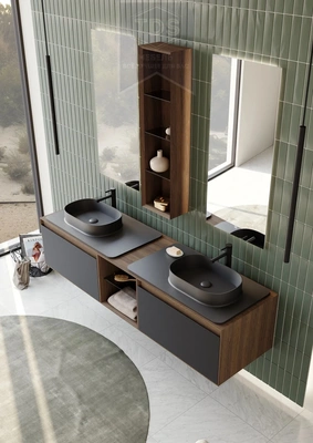 Комплект мебели для ванной Pacific 110 см TDS-MDV-010 из категории  фото-6