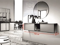 Подвесная тумба консоль в прихожую 150 см TDS-MDP-TK-015 из категории  фото-3