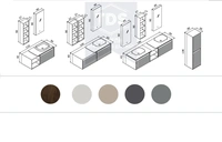 Комплект мебели для ванной Pacific 110 см TDS-MDV-010 из категории фото-4