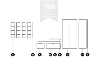 Шкаф распашной TDS-SH-024 из категории  фото-3