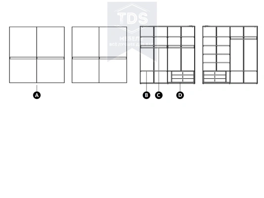Шкаф купе, коллекция Adapta TDS-SH-014 из категории  фото-3