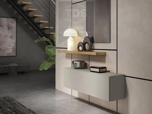 Купить подвесную тумбу консоль с полкой в прихожую 160 см от TDSmebel на сайте 24tds.ru